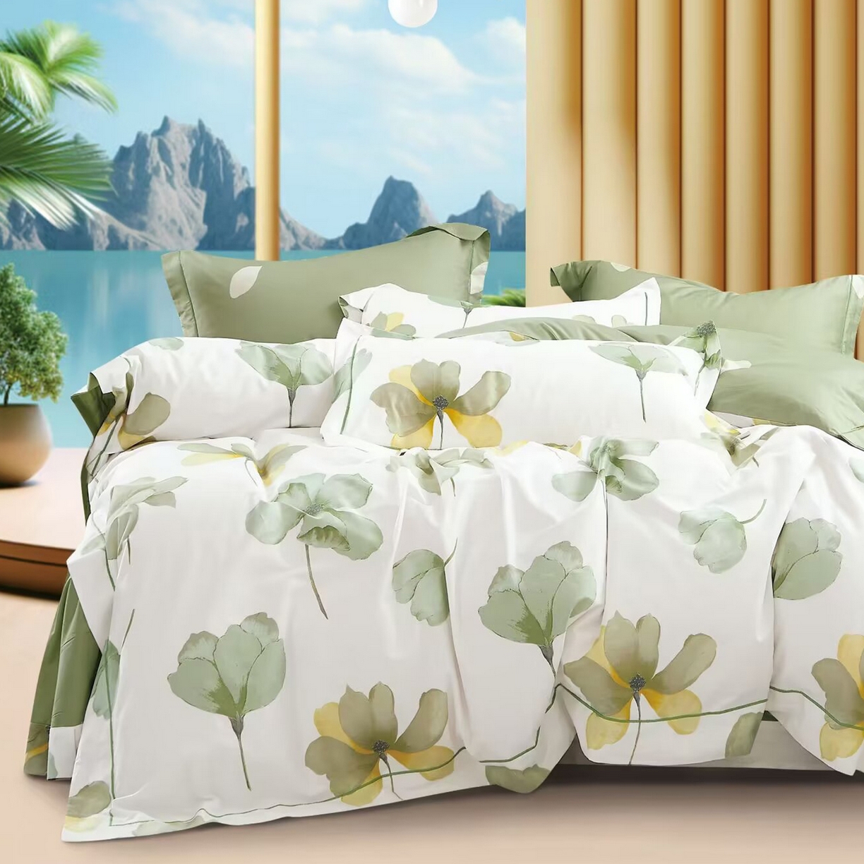 91家纺网 家纺一手货源 找家纺 （总）未来家居 JAMES KELLY （铂金凯丽）2025新款40支舒适透气全棉铂金棉长绒棉四件套