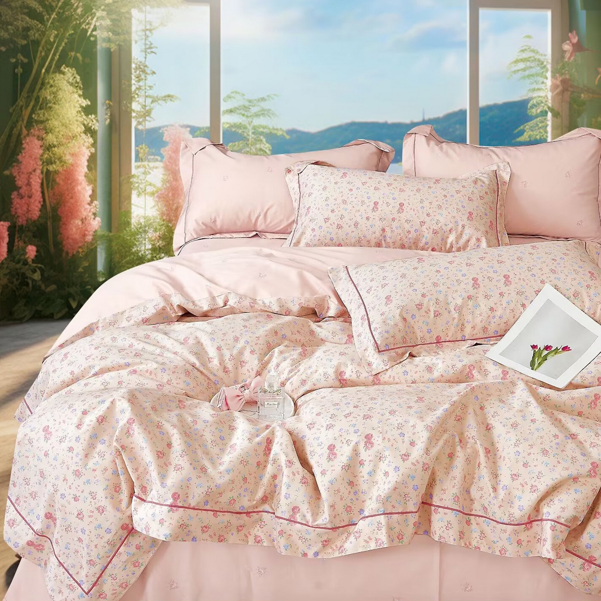 91家纺网 家纺一手货源 找家纺 （总）未来家居 JAMES KELLY （铂金凯丽）2025新款40支舒适透气全棉铂金棉长绒棉四件套