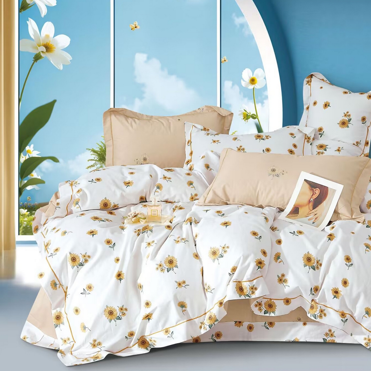 91家纺网 家纺一手货源 找家纺 （总）未来家居 JAMES KELLY （铂金凯丽）2025新款40支舒适透气全棉铂金棉长绒棉四件套