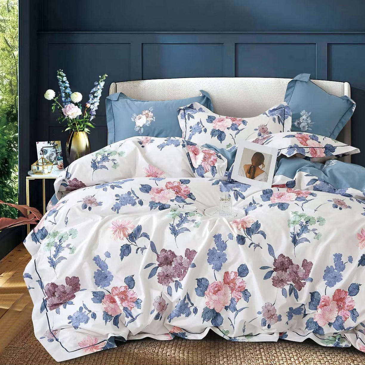 91家纺网 家纺一手货源 找家纺 （总）未来家居 JAMES KELLY （铂金凯丽）2025新款40支舒适透气全棉铂金棉长绒棉四件套