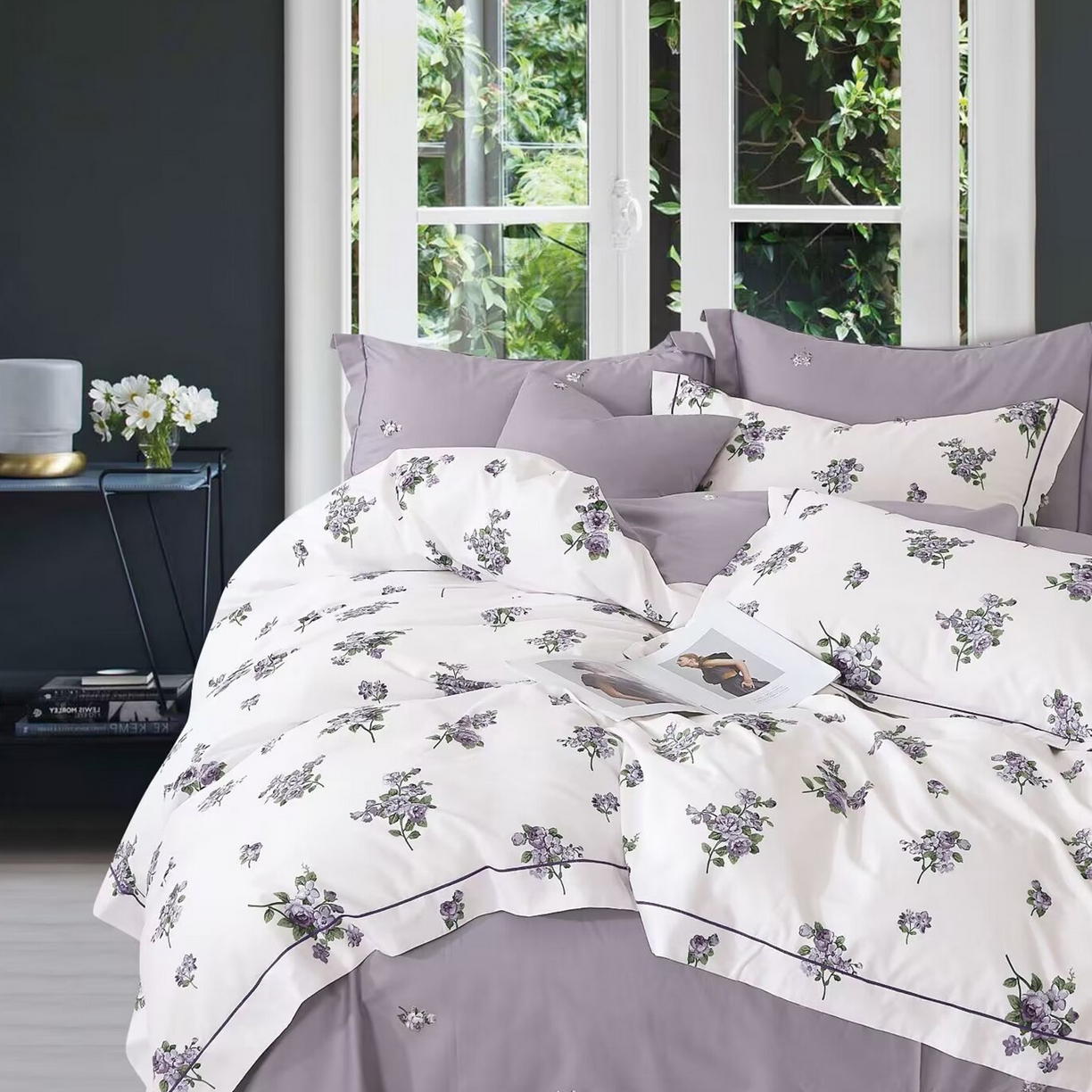 91家纺网 家纺一手货源 找家纺 （总）未来家居 JAMES KELLY （铂金凯丽）2025新款40支舒适透气全棉铂金棉长绒棉四件套