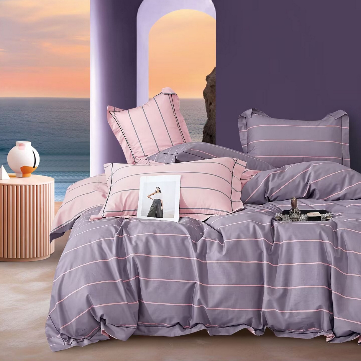 91家纺网 家纺一手货源 找家纺 （总）未来家居 JAMES KELLY （铂金凯丽）2025新款40支舒适透气全棉铂金棉长绒棉四件套