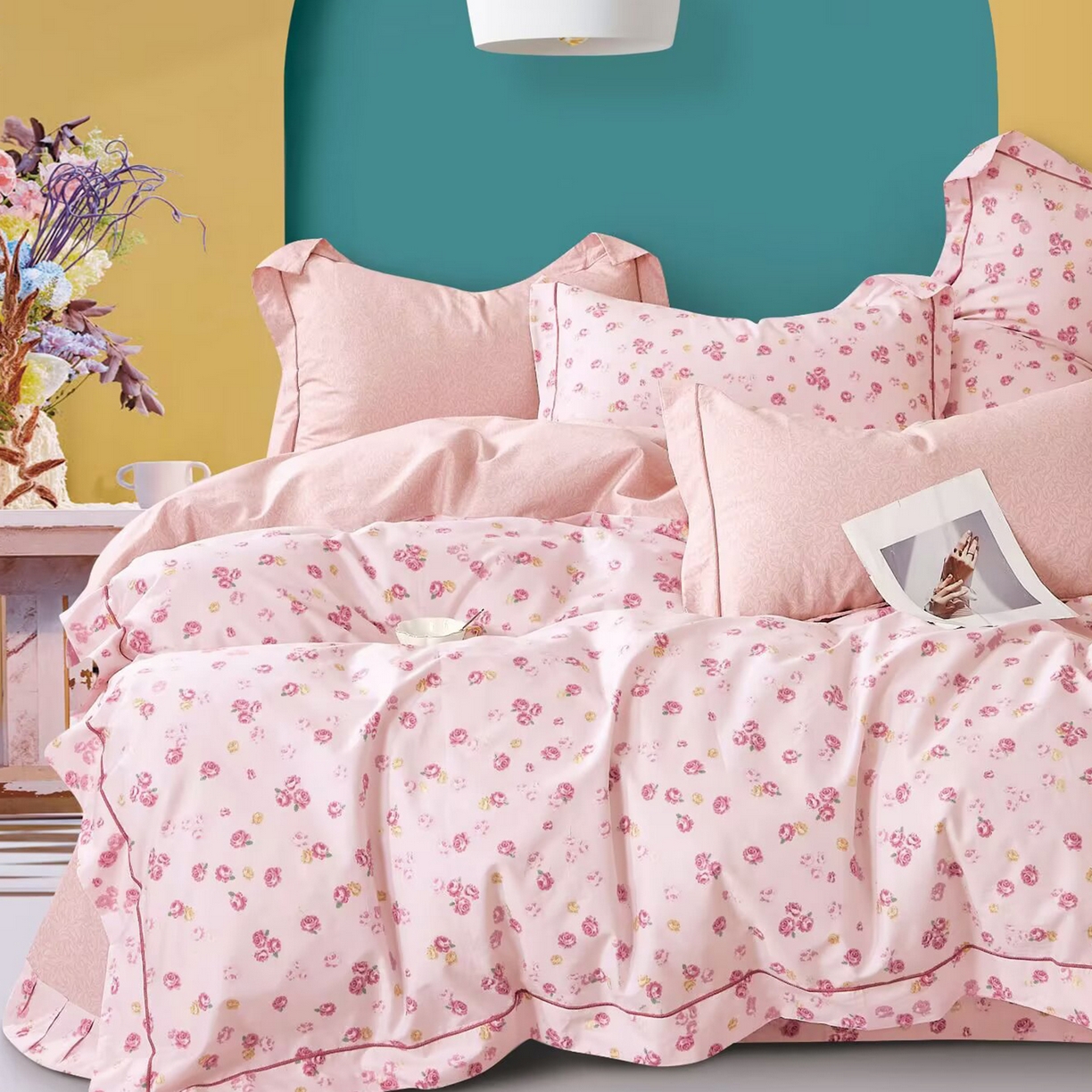 91家纺网 家纺一手货源 找家纺 （总）未来家居 JAMES KELLY （铂金凯丽）2025新款40支舒适透气全棉铂金棉长绒棉四件套