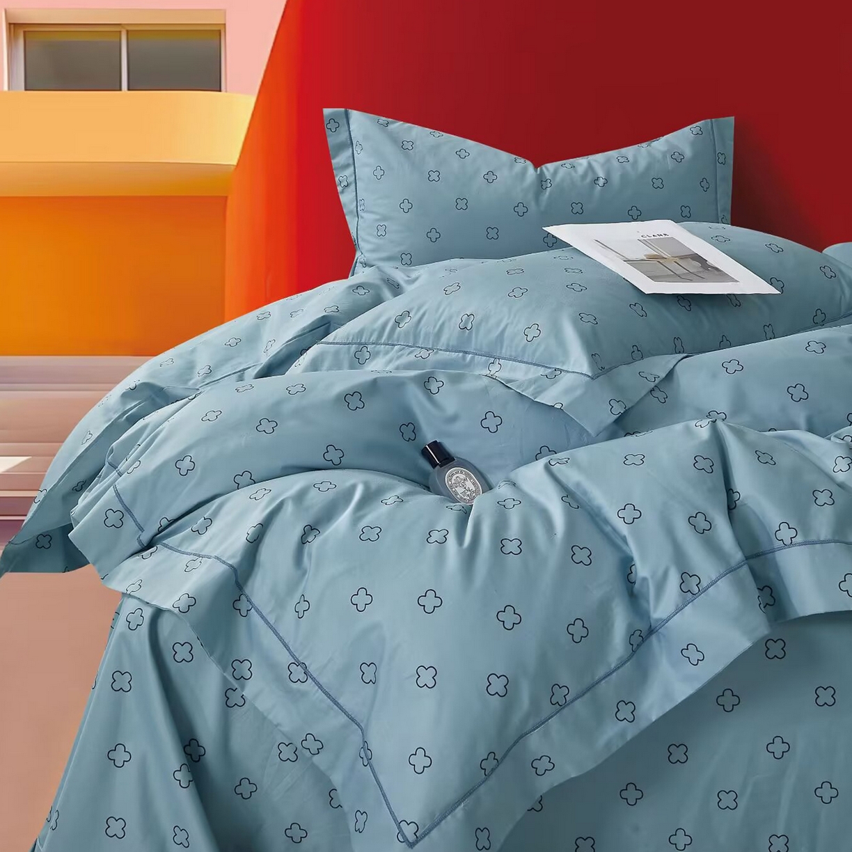 91家纺网 家纺一手货源 找家纺 （总）未来家居 JAMES KELLY （铂金凯丽）2025新款40支舒适透气全棉铂金棉长绒棉四件套