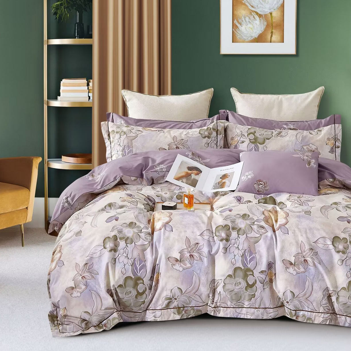 91家纺网 家纺一手货源 找家纺 （总）未来家居 JAMES KELLY （铂金凯丽）2025新款40支舒适透气全棉铂金棉长绒棉四件套