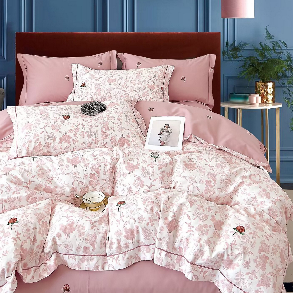 91家纺网 家纺一手货源 找家纺 （总）未来家居 JAMES KELLY （铂金凯丽）2025新款40支舒适透气全棉铂金棉长绒棉四件套