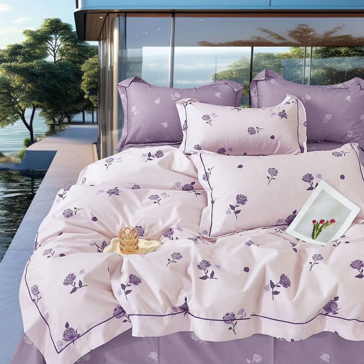 91家纺网 家纺一手货源 找家纺 （总）未来家居 JAMES KELLY （铂金凯丽）2025新款40支舒适透气全棉铂金棉长绒棉四件套