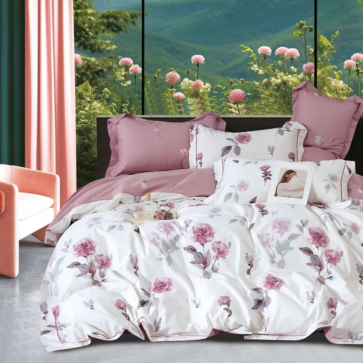 91家纺网 家纺一手货源 找家纺 （总）未来家居 JAMES KELLY （铂金凯丽）2025新款40支舒适透气全棉铂金棉长绒棉四件套