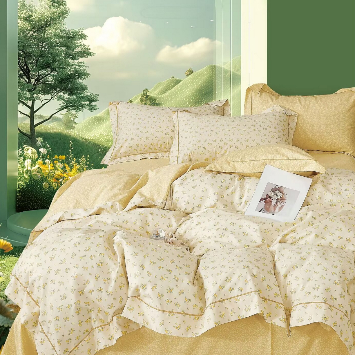 91家纺网 家纺一手货源 找家纺 （总）未来家居 JAMES KELLY （铂金凯丽）2025新款40支舒适透气全棉铂金棉长绒棉四件套