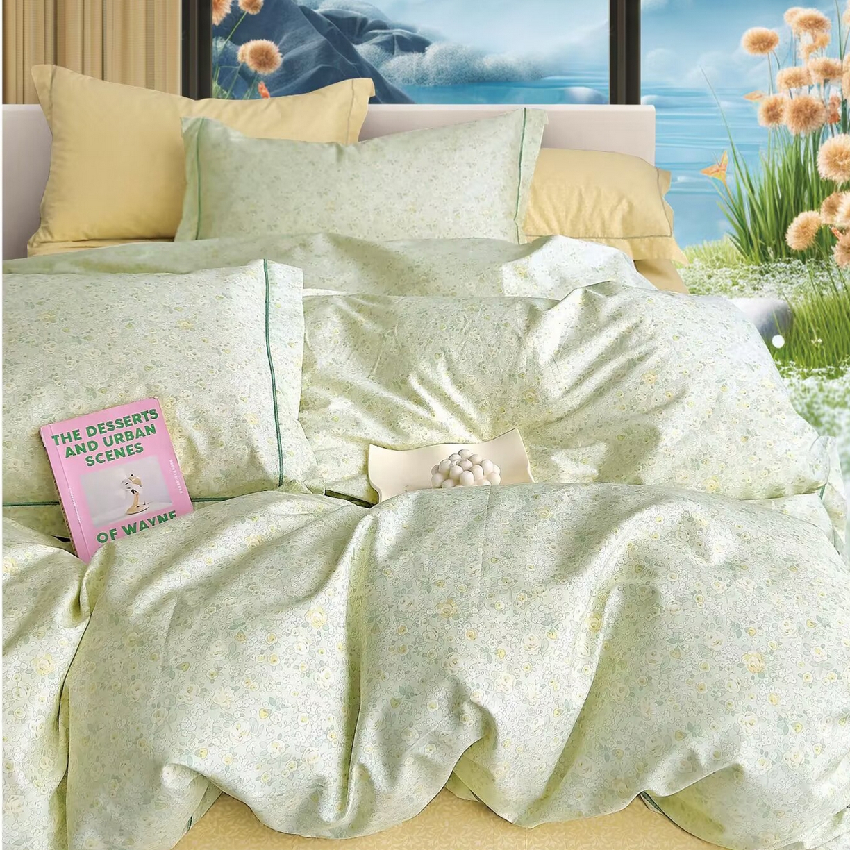 91家纺网 家纺一手货源 找家纺 （总）未来家居 JAMES KELLY （铂金凯丽）2025新款40支舒适透气全棉铂金棉长绒棉四件套