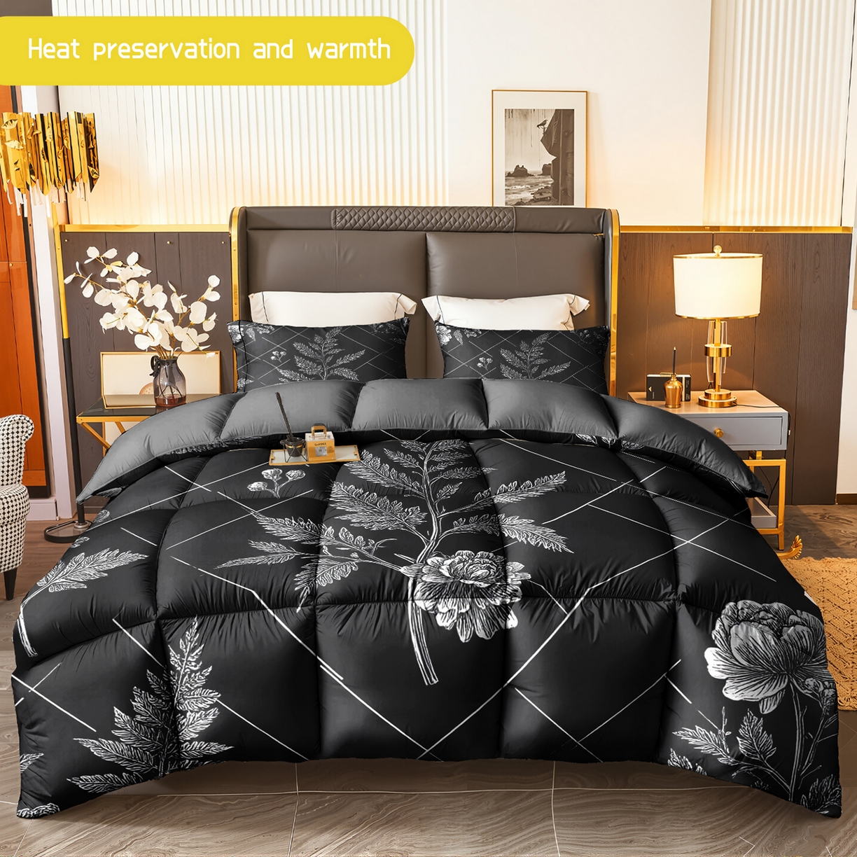 91家纺网 家纺一手货源 找家纺 （总）合纵跨境工厂 一件定制pod模式跨境被子90G水洗棉被芯单品三件套一件代发希音集采亚马逊速卖通-24小时内发货