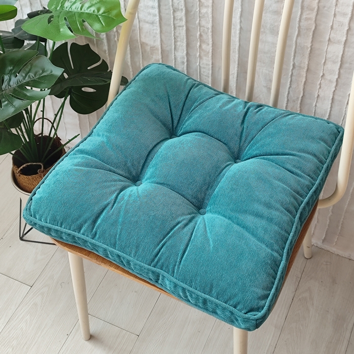 91家纺网 家纺一手货源 找家纺 （总）李帅家居 2025新款灯芯绒立体绑带坐垫加厚立体毛绒垫子