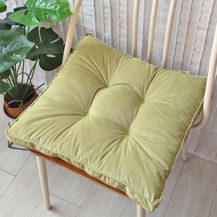 91家纺网 家纺一手货源 找家纺 （总）李帅家居 2025新款灯芯绒立体绑带坐垫加厚立体毛绒垫子