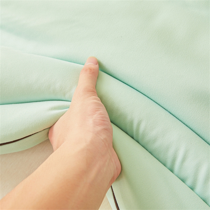 91家纺网 家纺一手货源 找家纺 雅颂缘 2025新款立体大豆纤维被加厚冬被春秋被子被芯大豆被水绿