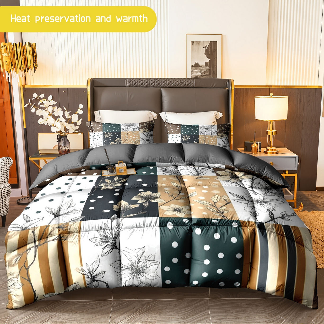 91家纺网 家纺一手货源 找家纺 （总）合纵跨境工厂 一件定制pod模式跨境被子90G水洗棉被芯单品三件套一件代发希音集采亚马逊速卖通-24小时内发货