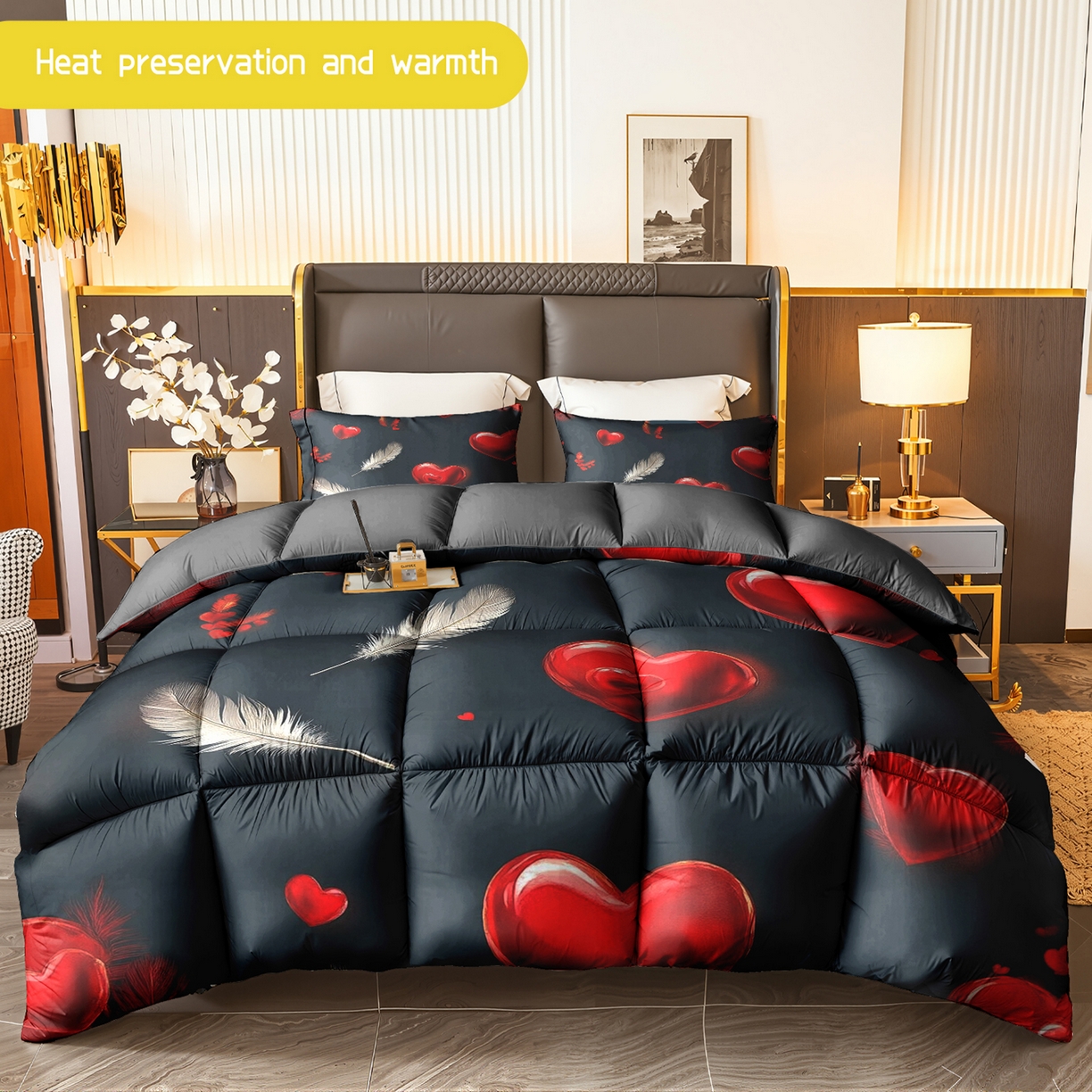 91家纺网 家纺一手货源 找家纺 （总）合纵跨境工厂 一件定制pod模式跨境被子90G水洗棉被芯单品三件套一件代发希音集采亚马逊速卖通-24小时内发货