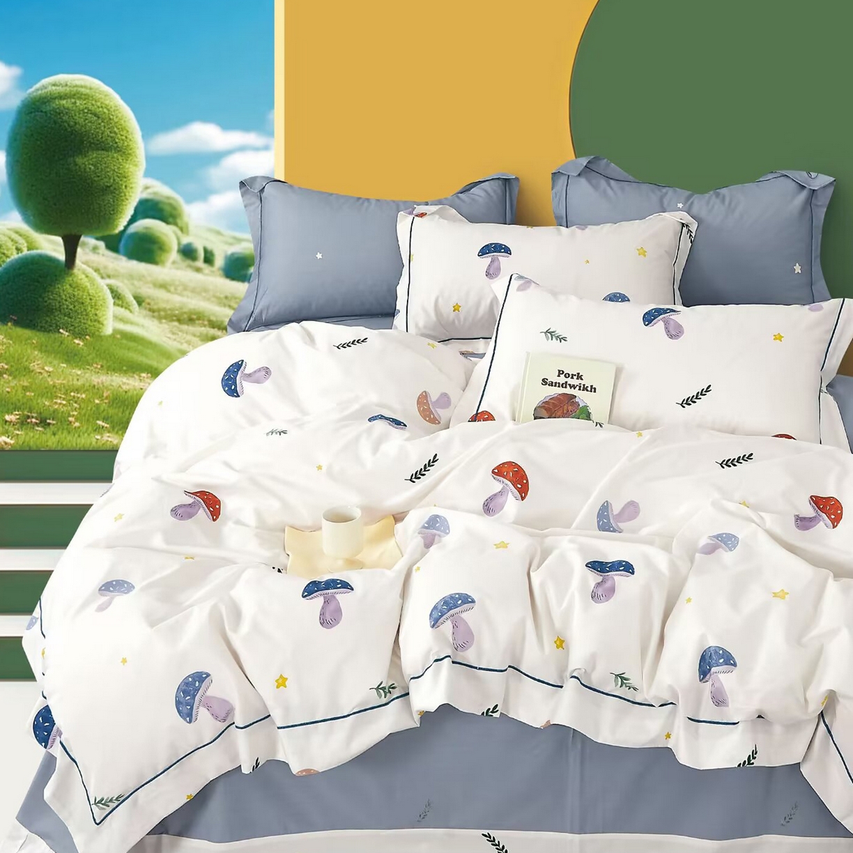 91家纺网 家纺一手货源 找家纺 （总）未来家居 JAMES KELLY （铂金凯丽）2025新款40支舒适透气全棉铂金棉长绒棉四件套