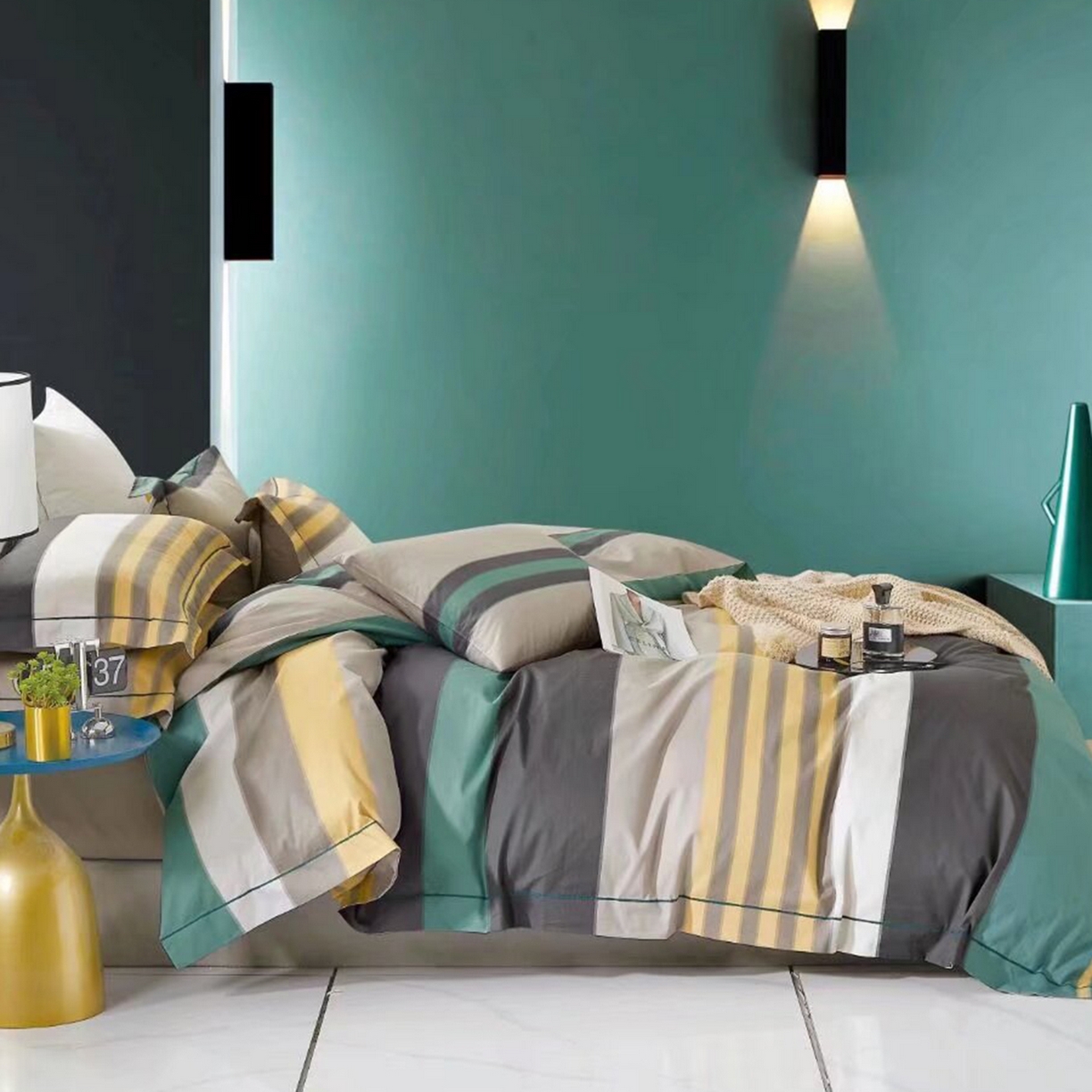 91家纺网 家纺一手货源 找家纺 （总）未来家居 JAMES KELLY （铂金凯丽）2025新款40支舒适透气全棉铂金棉长绒棉四件套