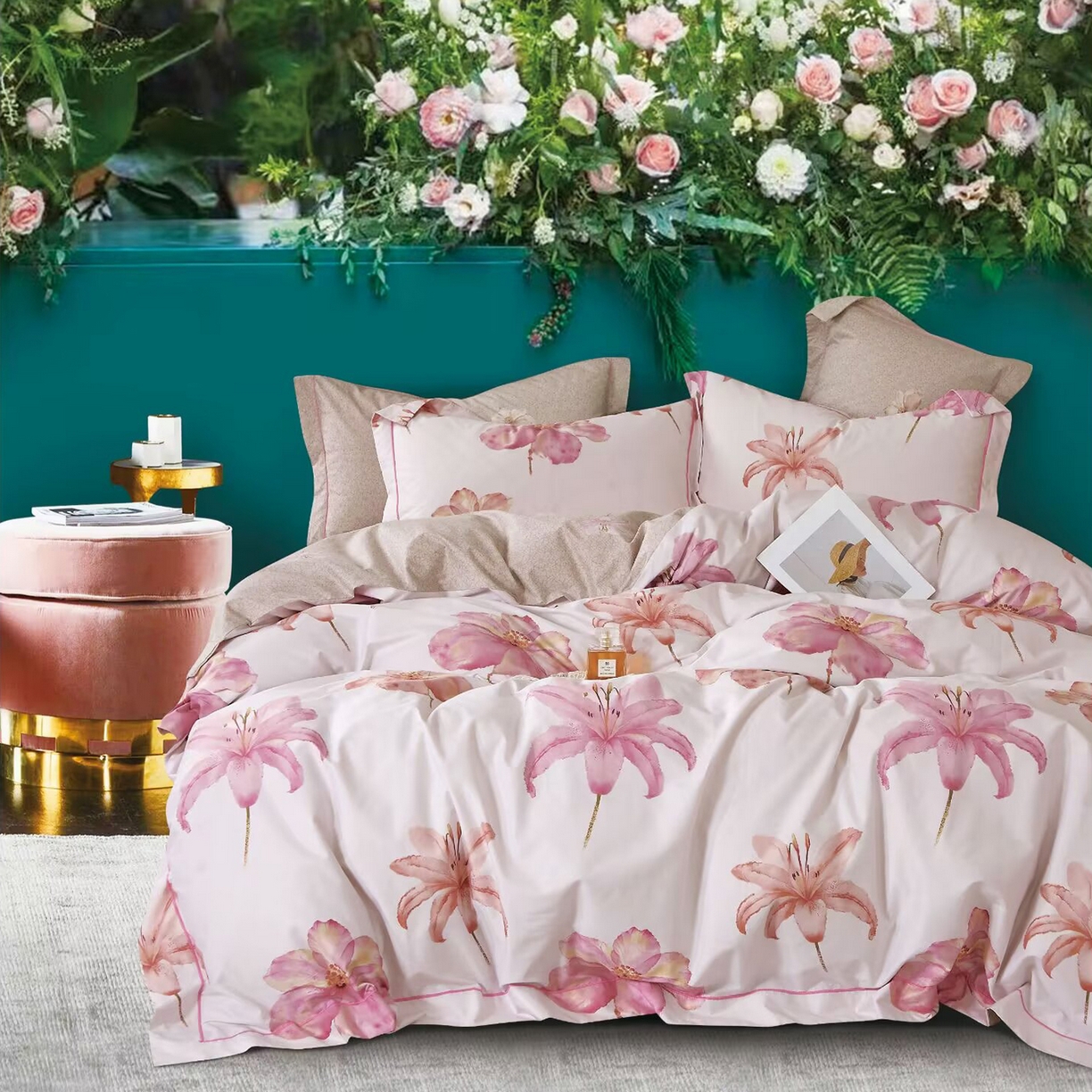 91家纺网 家纺一手货源 找家纺 （总）未来家居 JAMES KELLY （铂金凯丽）2025新款40支舒适透气全棉铂金棉长绒棉四件套