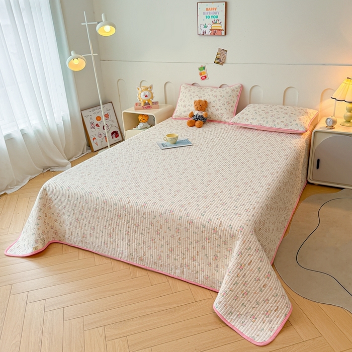 91家纺网 家纺一手货源 找家纺 （总）雅萱家纺 2025新款棉加绒全棉填充双面可用多功能印花床盖