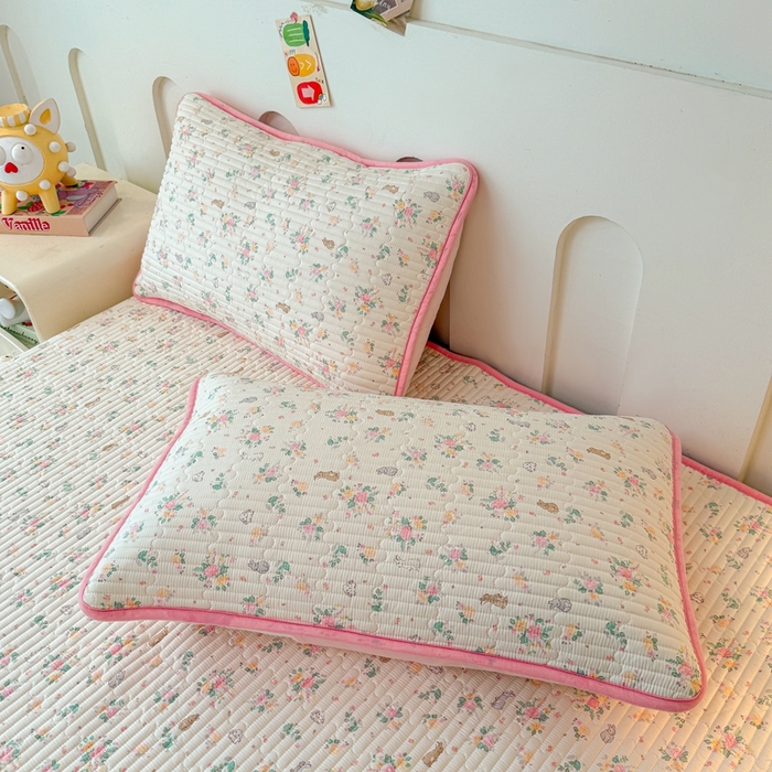 91家纺网 家纺一手货源 找家纺 （总）雅萱家纺 2025新款棉加绒全棉填充双面可用多功能印花床盖