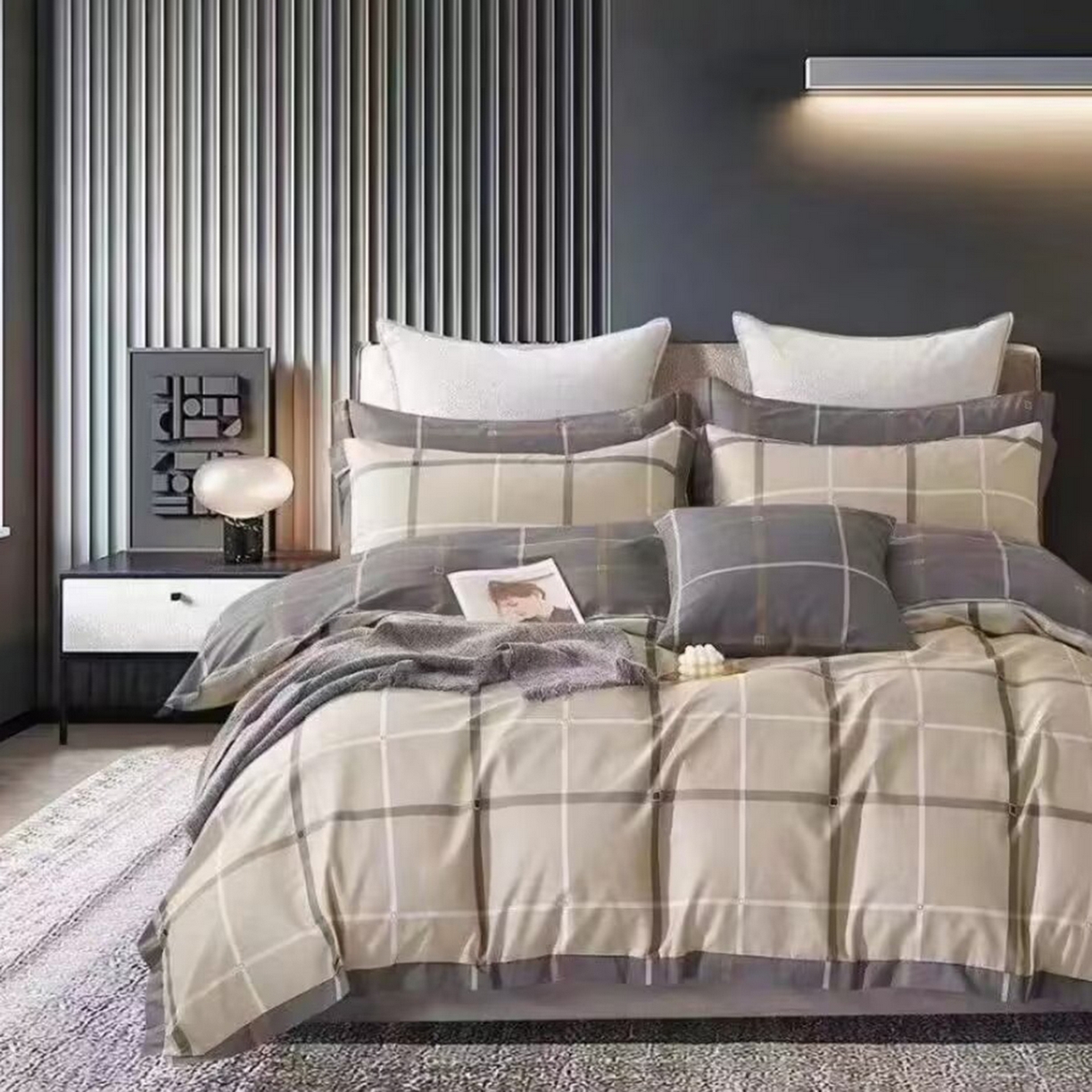 91家纺网 家纺一手货源 找家纺 （总）未来家居 JAMES KELLY （铂金凯丽）2025新款40支舒适透气全棉铂金棉长绒棉四件套