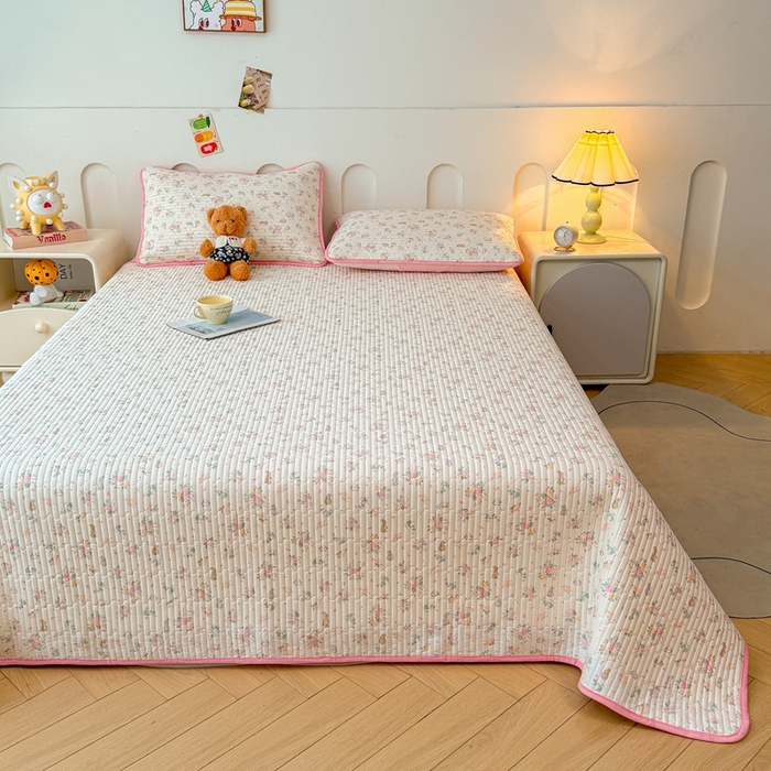 91家纺网 家纺一手货源 找家纺 （总）雅萱家纺 2025新款棉加绒全棉填充双面可用多功能印花床盖