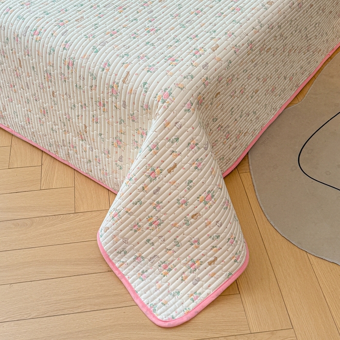 91家纺网 家纺一手货源 找家纺 （总）雅萱家纺 2025新款棉加绒全棉填充双面可用多功能印花床盖