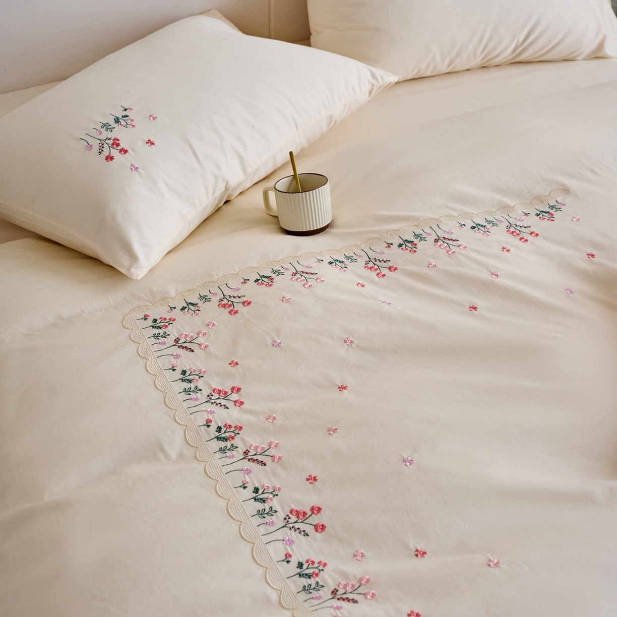 91家纺网 家纺一手货源 找家纺 （总）悦然毛巾被 2025新款全棉纯棉斜纹毛巾绣四件套