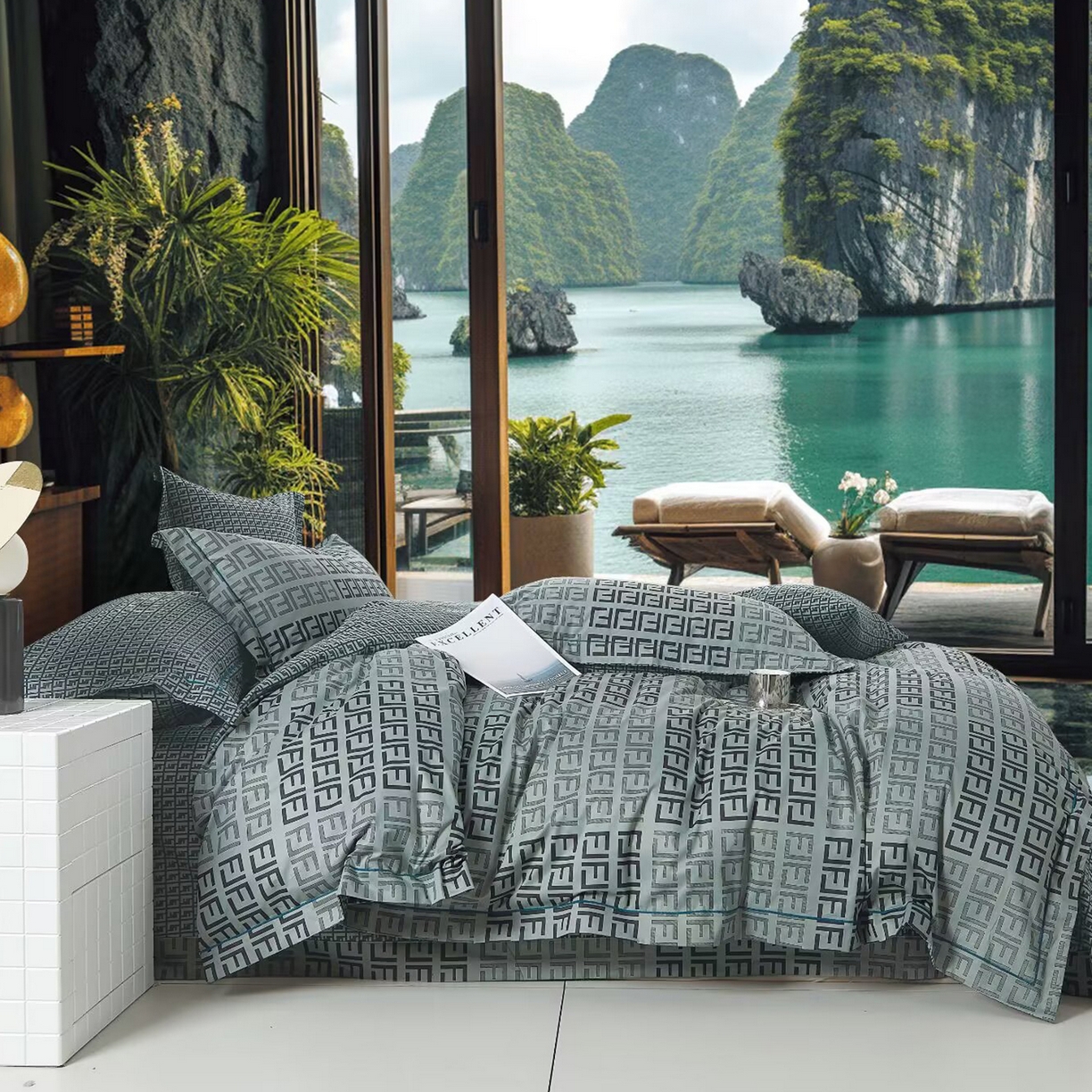 91家纺网 家纺一手货源 找家纺 （总）未来家居 JAMES KELLY （铂金凯丽）2025新款40支舒适透气全棉铂金棉长绒棉四件套