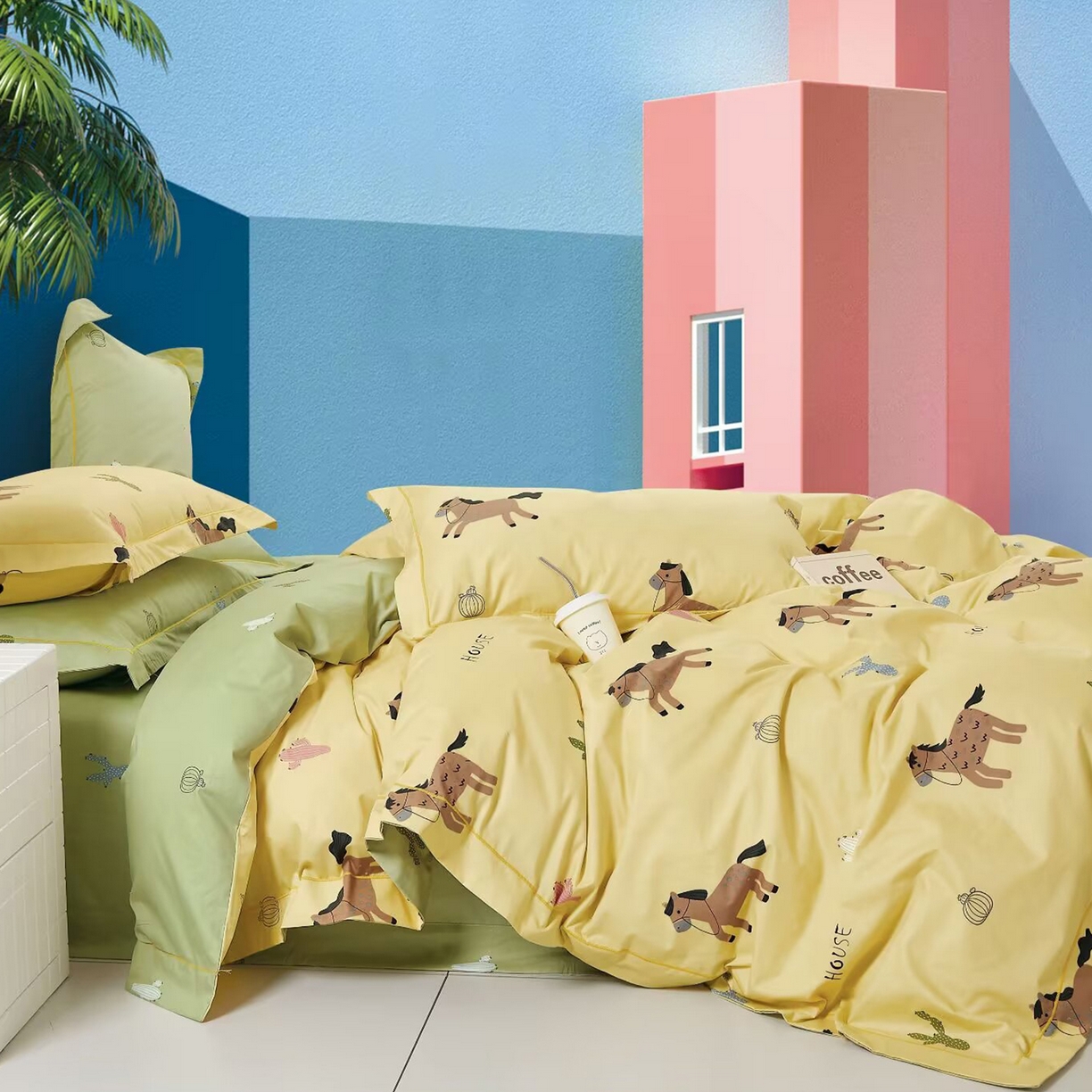 91家纺网 家纺一手货源 找家纺 （总）未来家居 JAMES KELLY （铂金凯丽）2025新款40支舒适透气全棉铂金棉长绒棉四件套