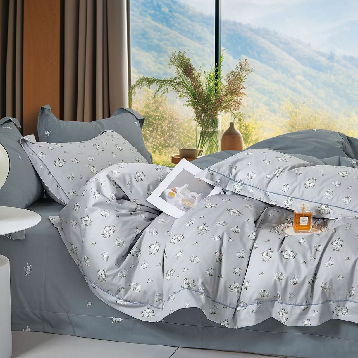 91家纺网 家纺一手货源 找家纺 （总）未来家居 JAMES KELLY （铂金凯丽）2025新款40支舒适透气全棉铂金棉长绒棉四件套