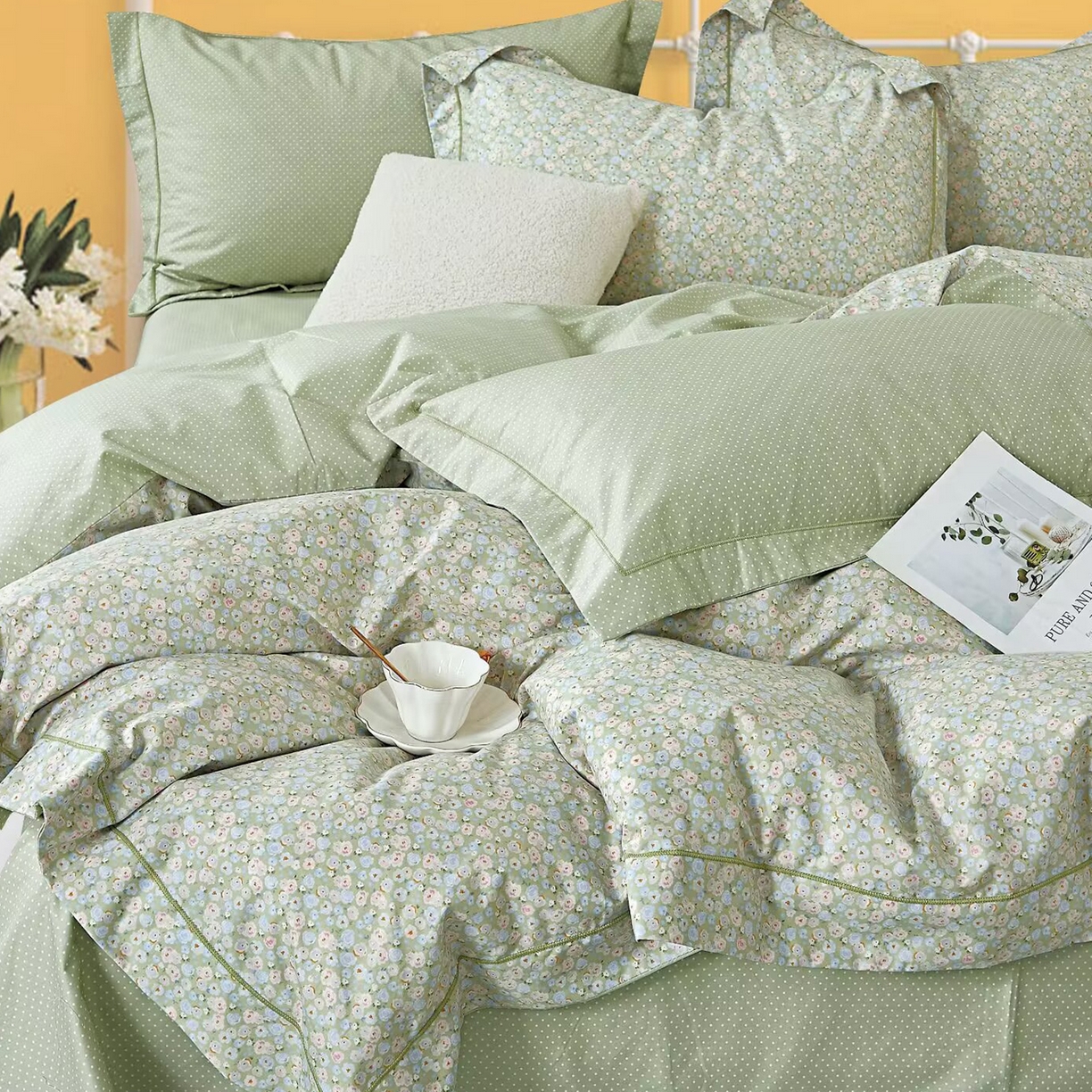 91家纺网 家纺一手货源 找家纺 （总）未来家居 JAMES KELLY （铂金凯丽）2025新款40支舒适透气全棉铂金棉长绒棉四件套