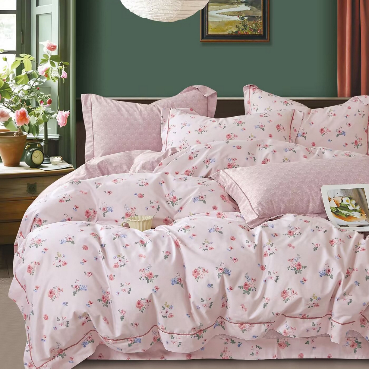 91家纺网 家纺一手货源 找家纺 （总）未来家居 JAMES KELLY （铂金凯丽）2025新款40支舒适透气全棉铂金棉长绒棉四件套