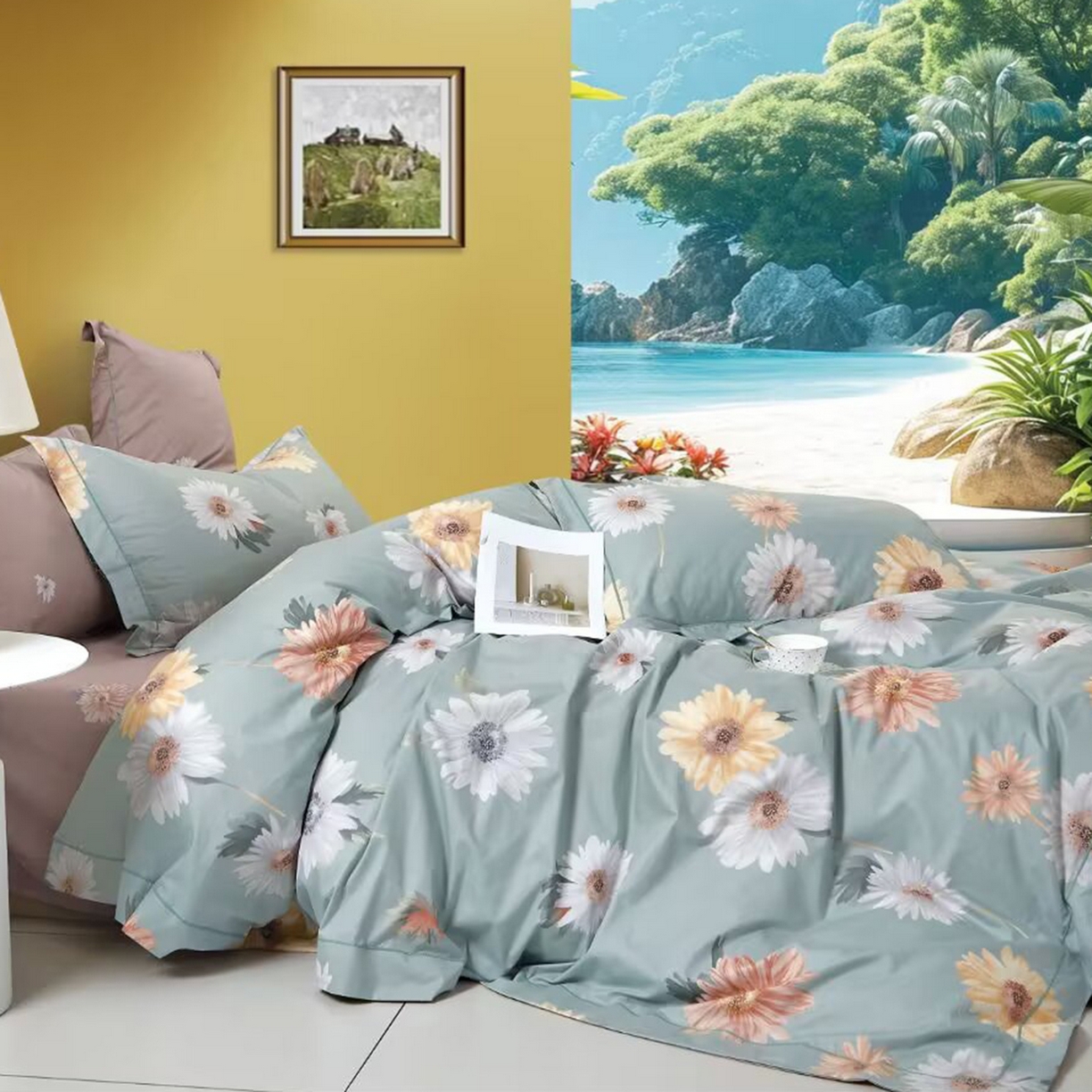 91家纺网 家纺一手货源 找家纺 （总）未来家居 JAMES KELLY （铂金凯丽）2025新款40支舒适透气全棉铂金棉长绒棉四件套