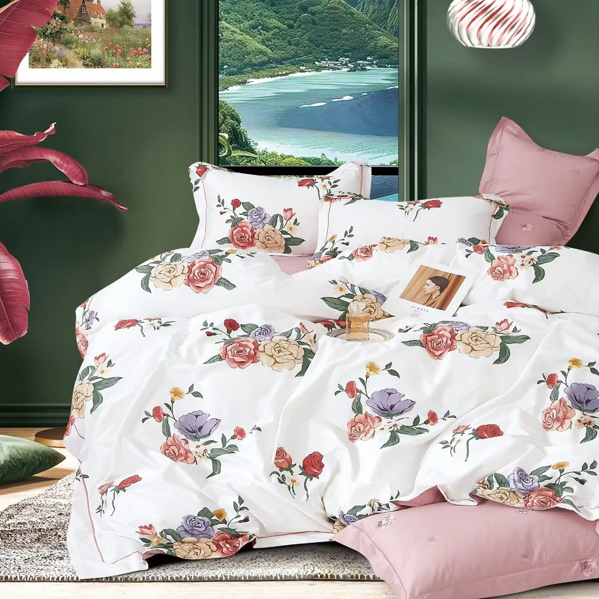 91家纺网 家纺一手货源 找家纺 （总）未来家居 JAMES KELLY （铂金凯丽）2025新款40支舒适透气全棉铂金棉长绒棉四件套