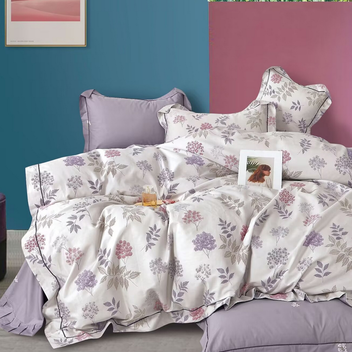 91家纺网 家纺一手货源 找家纺 （总）未来家居 JAMES KELLY （铂金凯丽）2025新款40支舒适透气全棉铂金棉长绒棉四件套