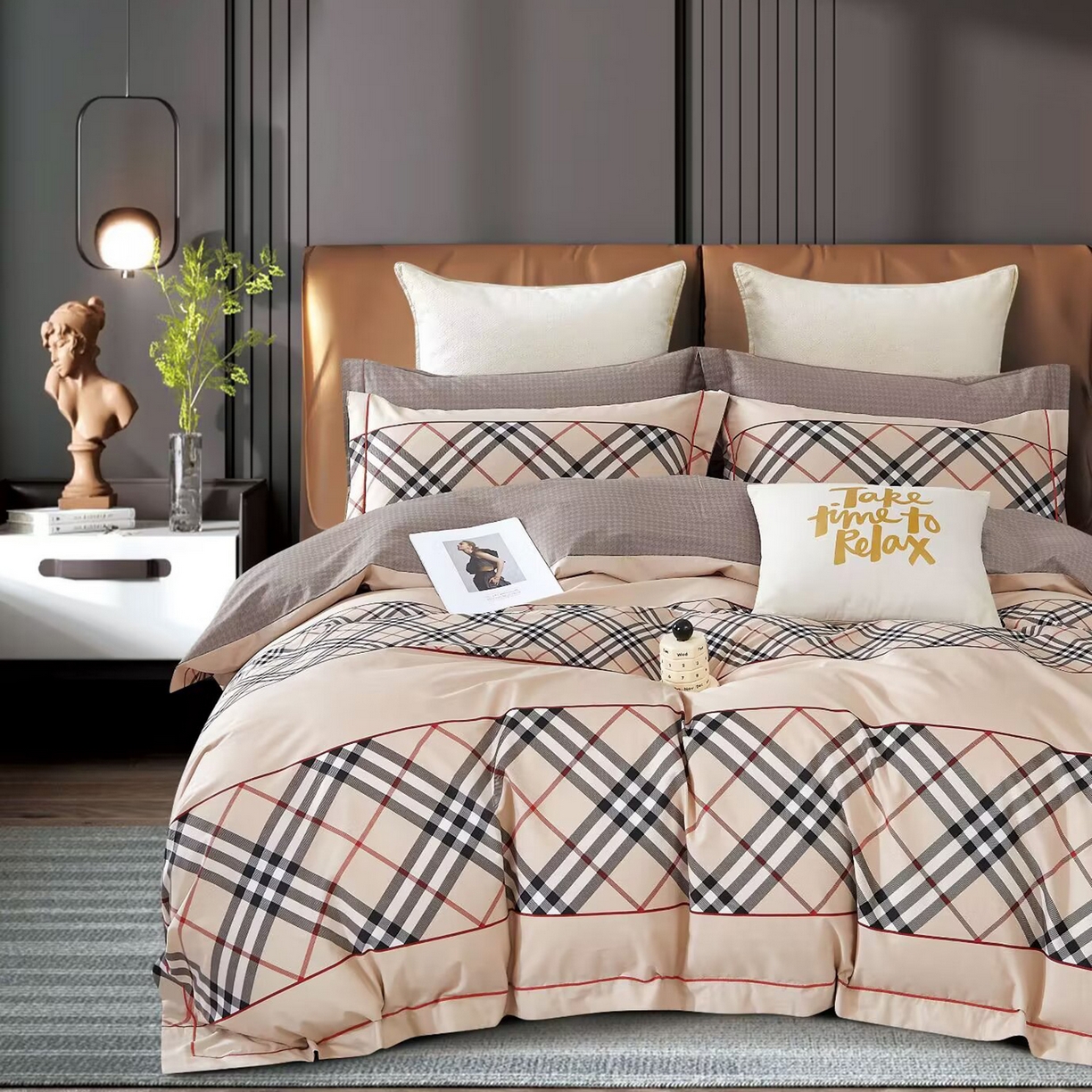 91家纺网 家纺一手货源 找家纺 （总）未来家居 JAMES KELLY （铂金凯丽）2025新款40支舒适透气全棉铂金棉长绒棉四件套