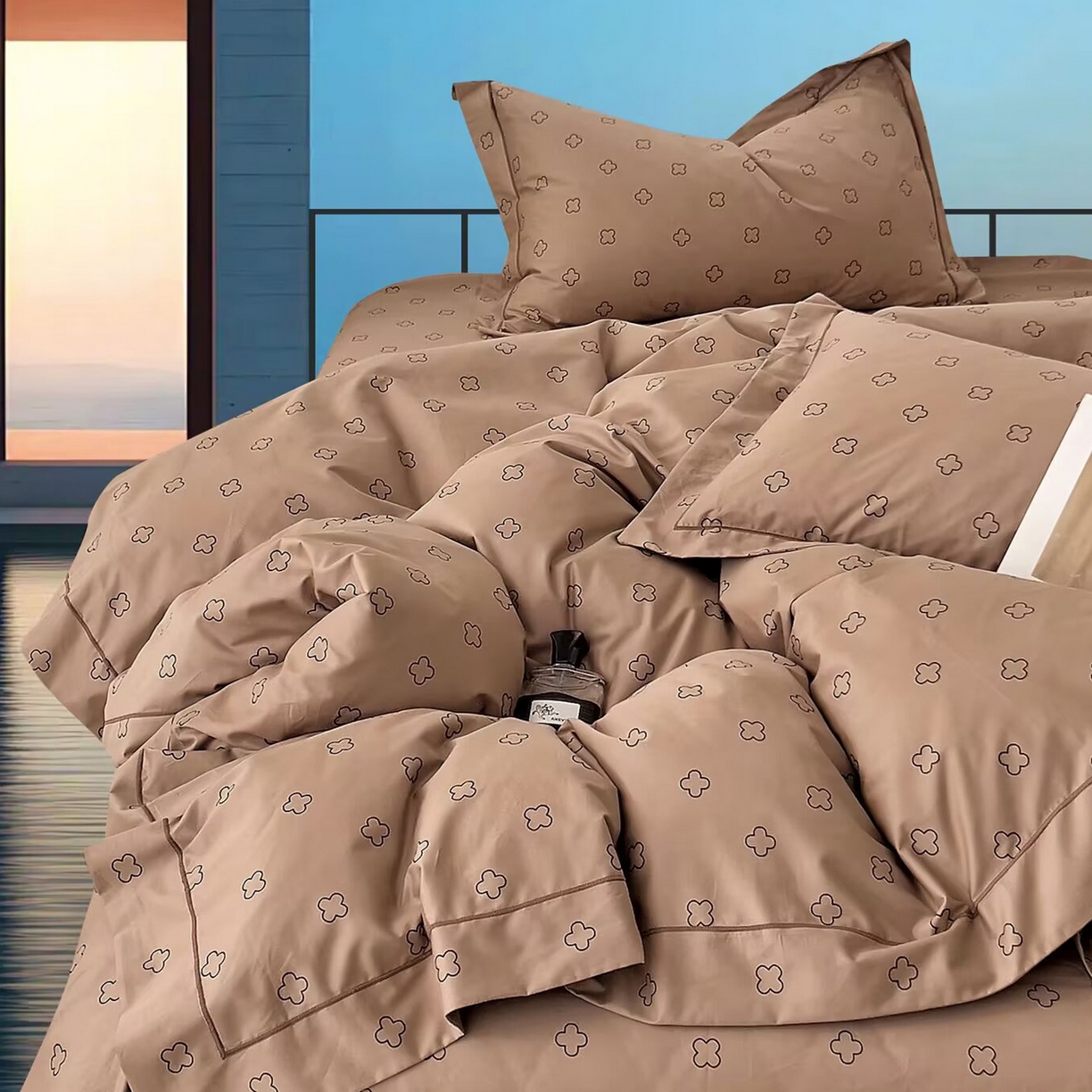 91家纺网 家纺一手货源 找家纺 （总）未来家居 JAMES KELLY （铂金凯丽）2025新款40支舒适透气全棉铂金棉长绒棉四件套