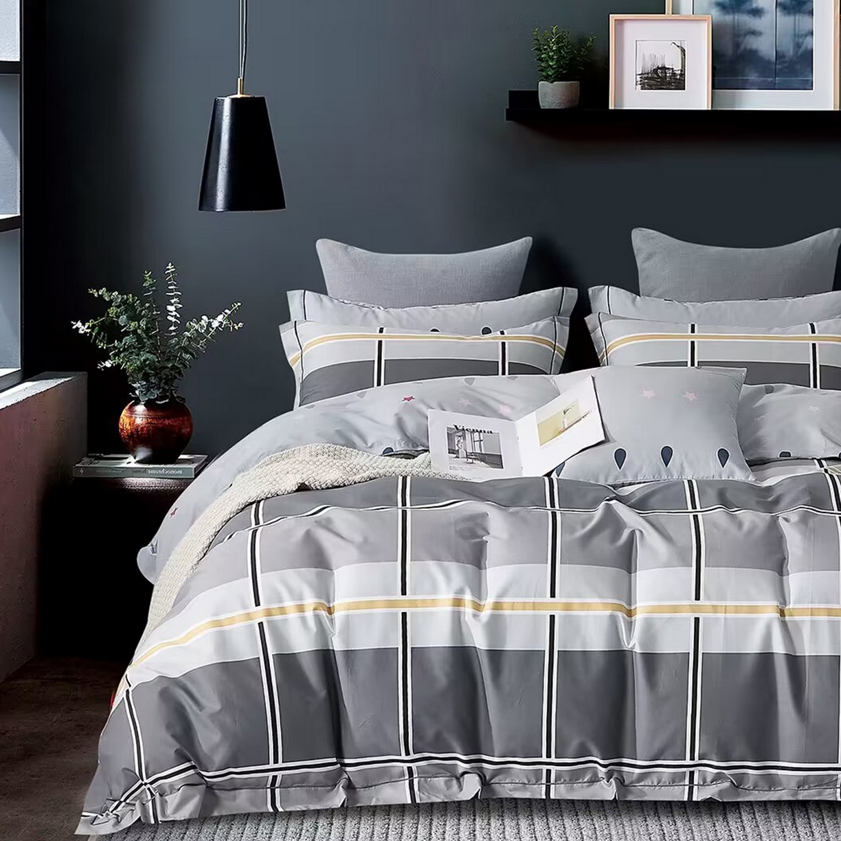 91家纺网 家纺一手货源 找家纺 （总）未来家居 JAMES KELLY （铂金凯丽）2025新款40支舒适透气全棉铂金棉长绒棉四件套