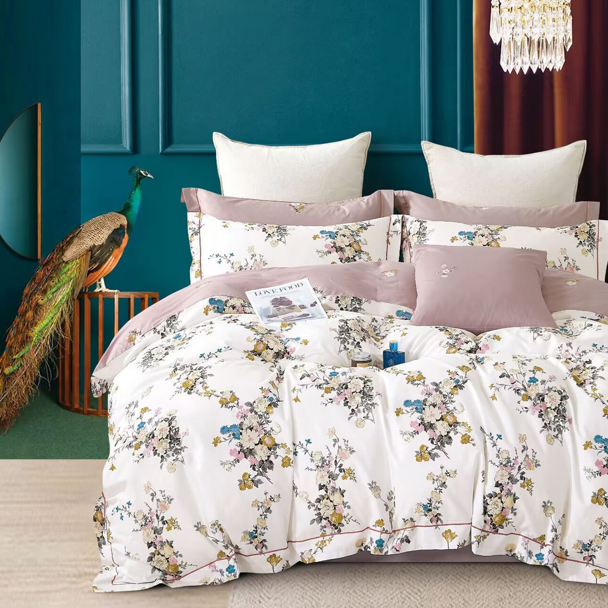 91家纺网 家纺一手货源 找家纺 （总）未来家居 JAMES KELLY （铂金凯丽）2025新款40支舒适透气全棉铂金棉长绒棉四件套