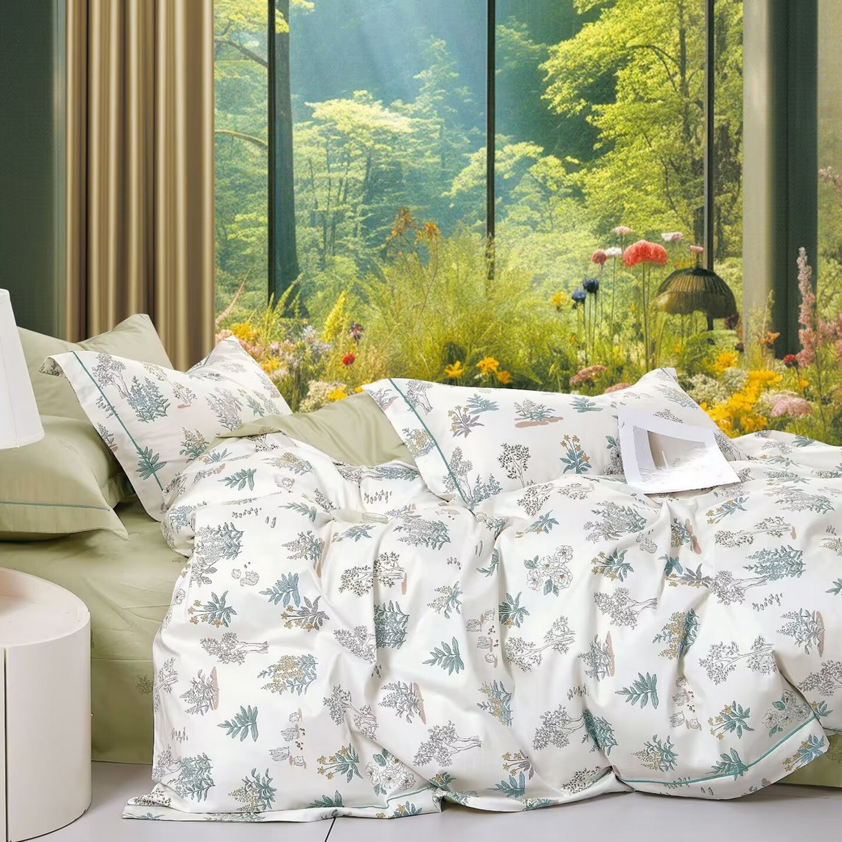 91家纺网 家纺一手货源 找家纺 （总）未来家居 JAMES KELLY （铂金凯丽）2025新款40支舒适透气全棉铂金棉长绒棉四件套