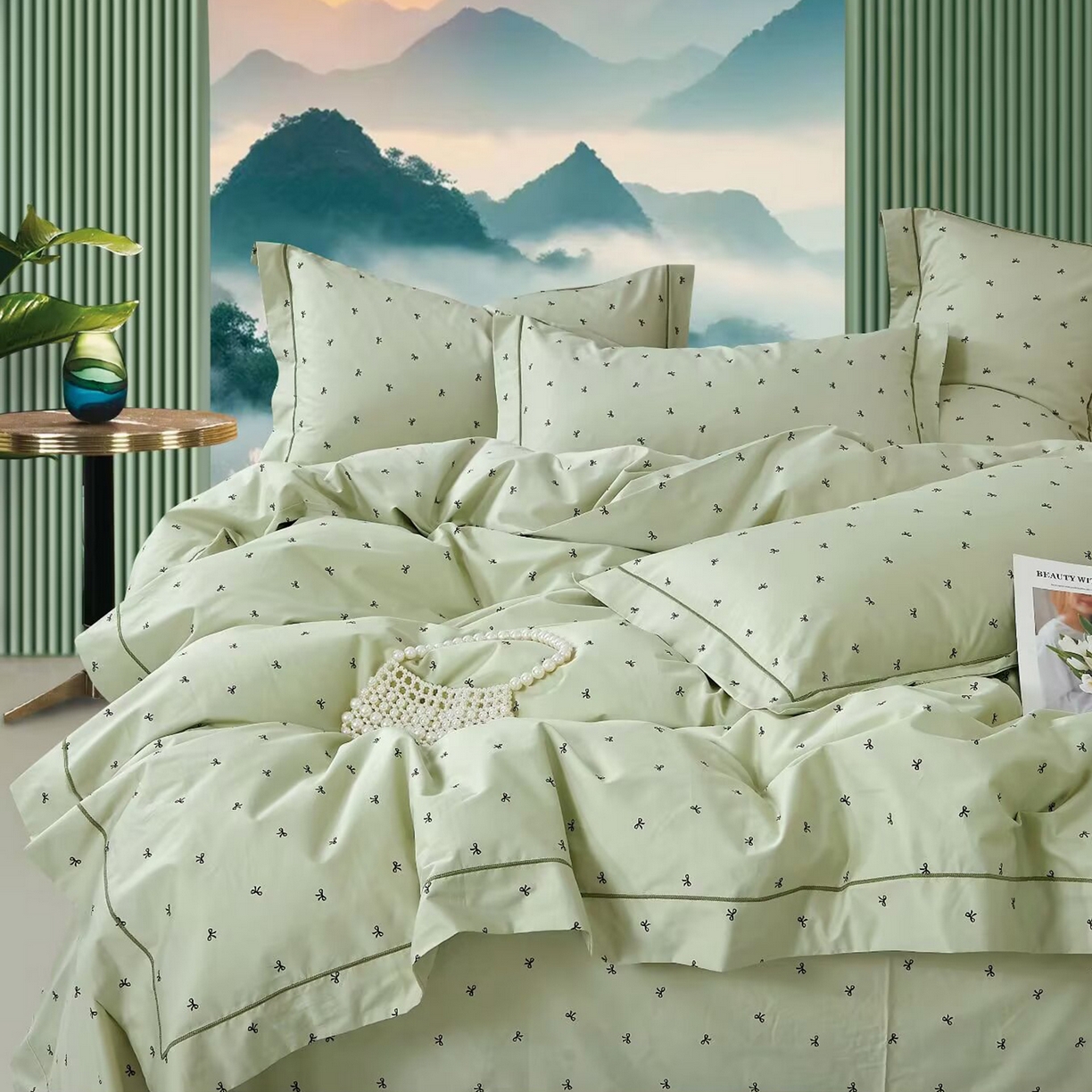 91家纺网 家纺一手货源 找家纺 （总）未来家居 JAMES KELLY （铂金凯丽）2025新款40支舒适透气全棉铂金棉长绒棉四件套