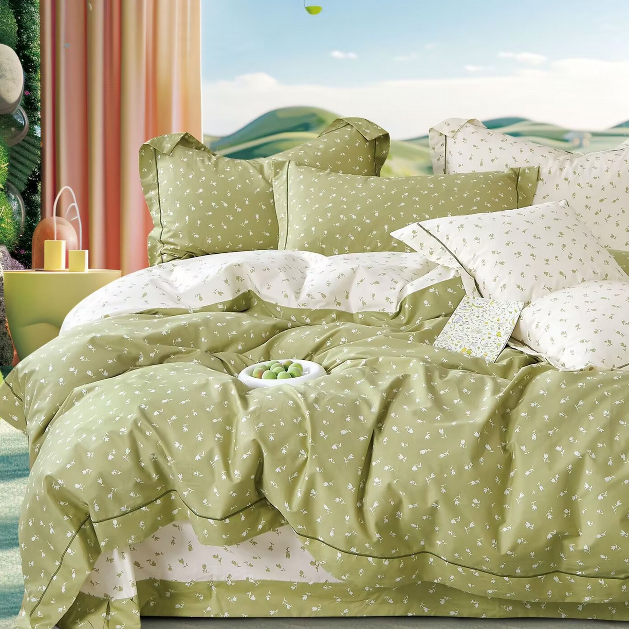 91家纺网 家纺一手货源 找家纺 （总）未来家居 JAMES KELLY （铂金凯丽）2025新款40支舒适透气全棉铂金棉长绒棉四件套