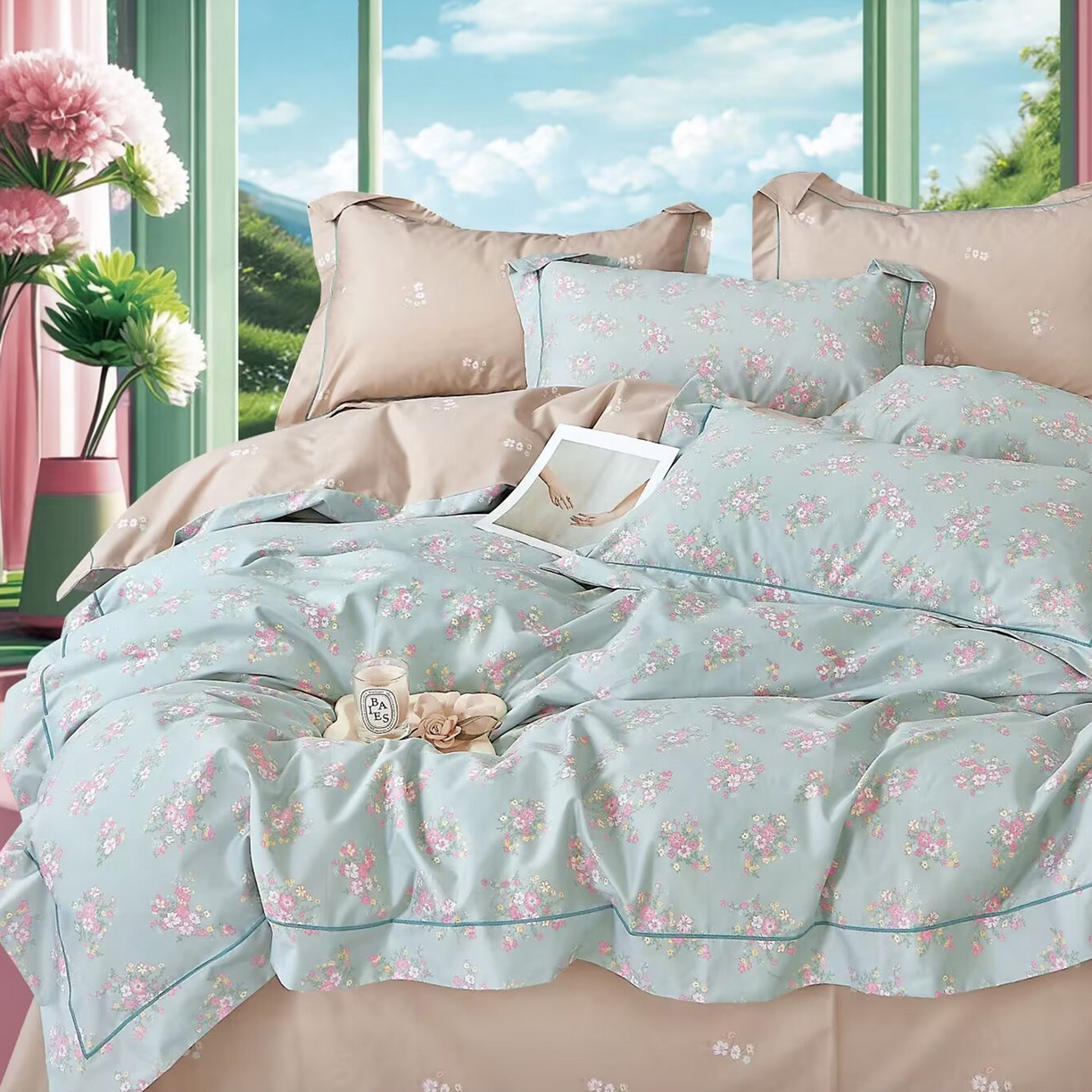 91家纺网 家纺一手货源 找家纺 （总）未来家居 JAMES KELLY （铂金凯丽）2025新款40支舒适透气全棉铂金棉长绒棉四件套