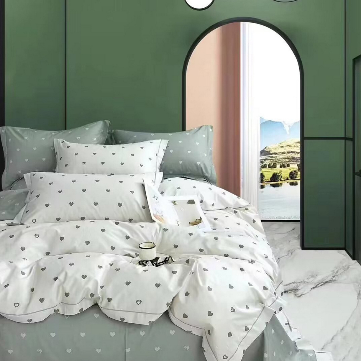 91家纺网 家纺一手货源 找家纺 （总）未来家居 JAMES KELLY （铂金凯丽）2025新款40支舒适透气全棉铂金棉长绒棉四件套