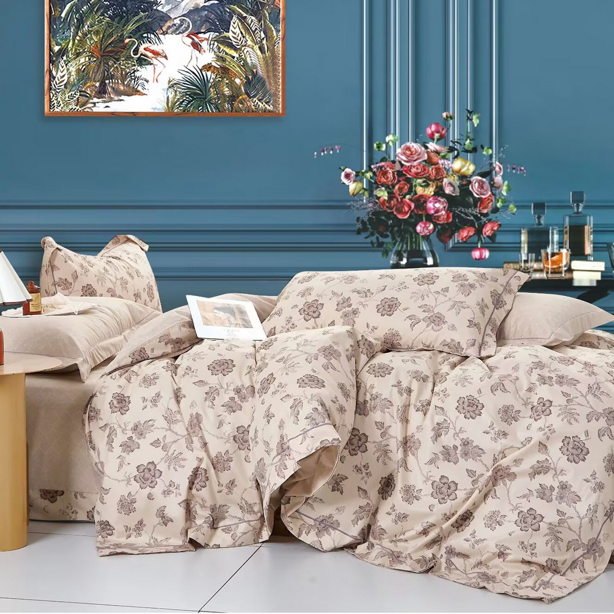 91家纺网 家纺一手货源 找家纺 （总）未来家居 JAMES KELLY （铂金凯丽）2025新款40支舒适透气全棉铂金棉长绒棉四件套