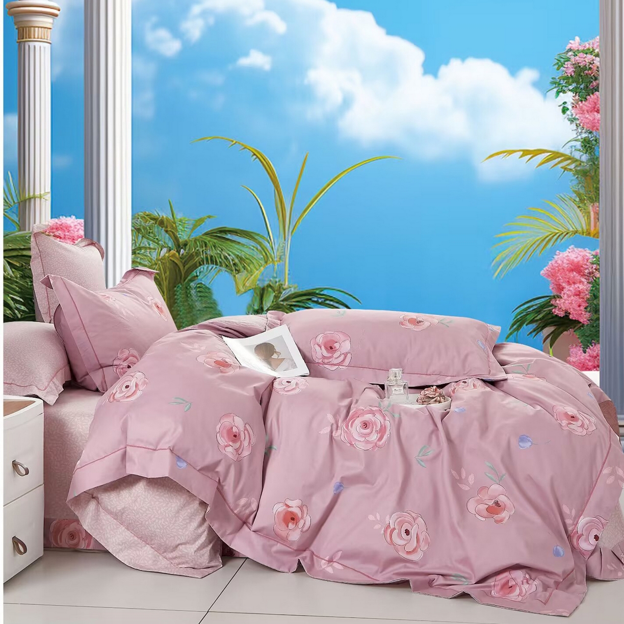 91家纺网 家纺一手货源 找家纺 （总）未来家居 JAMES KELLY （铂金凯丽）2025新款40支舒适透气全棉铂金棉长绒棉四件套