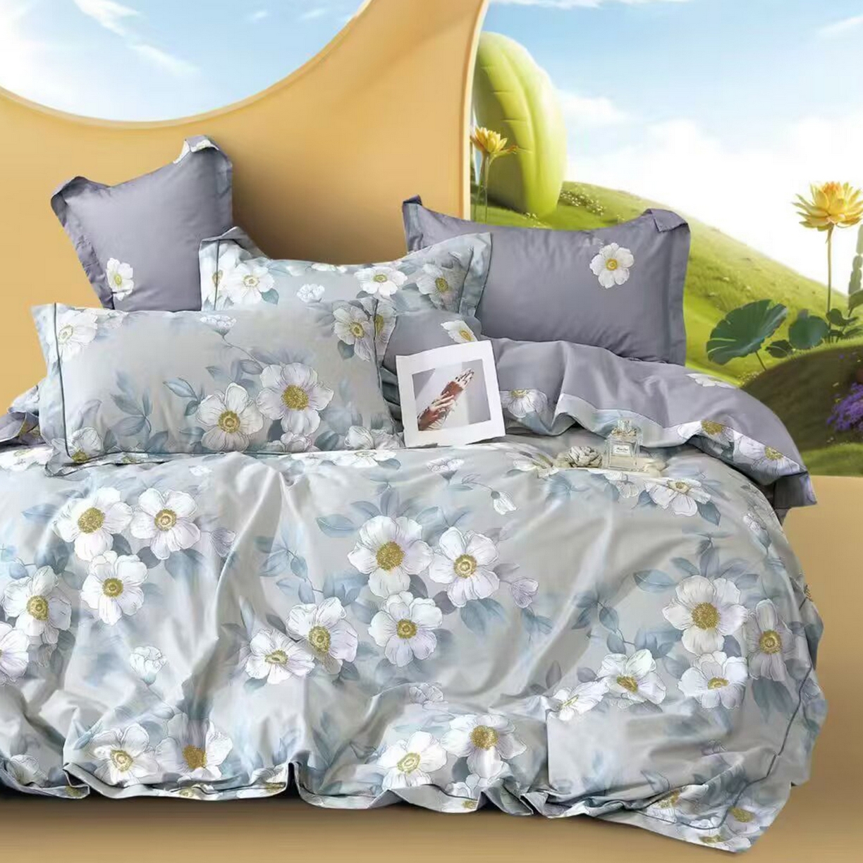 91家纺网 家纺一手货源 找家纺 （总）未来家居 JAMES KELLY （铂金凯丽）2025新款40支舒适透气全棉铂金棉长绒棉四件套