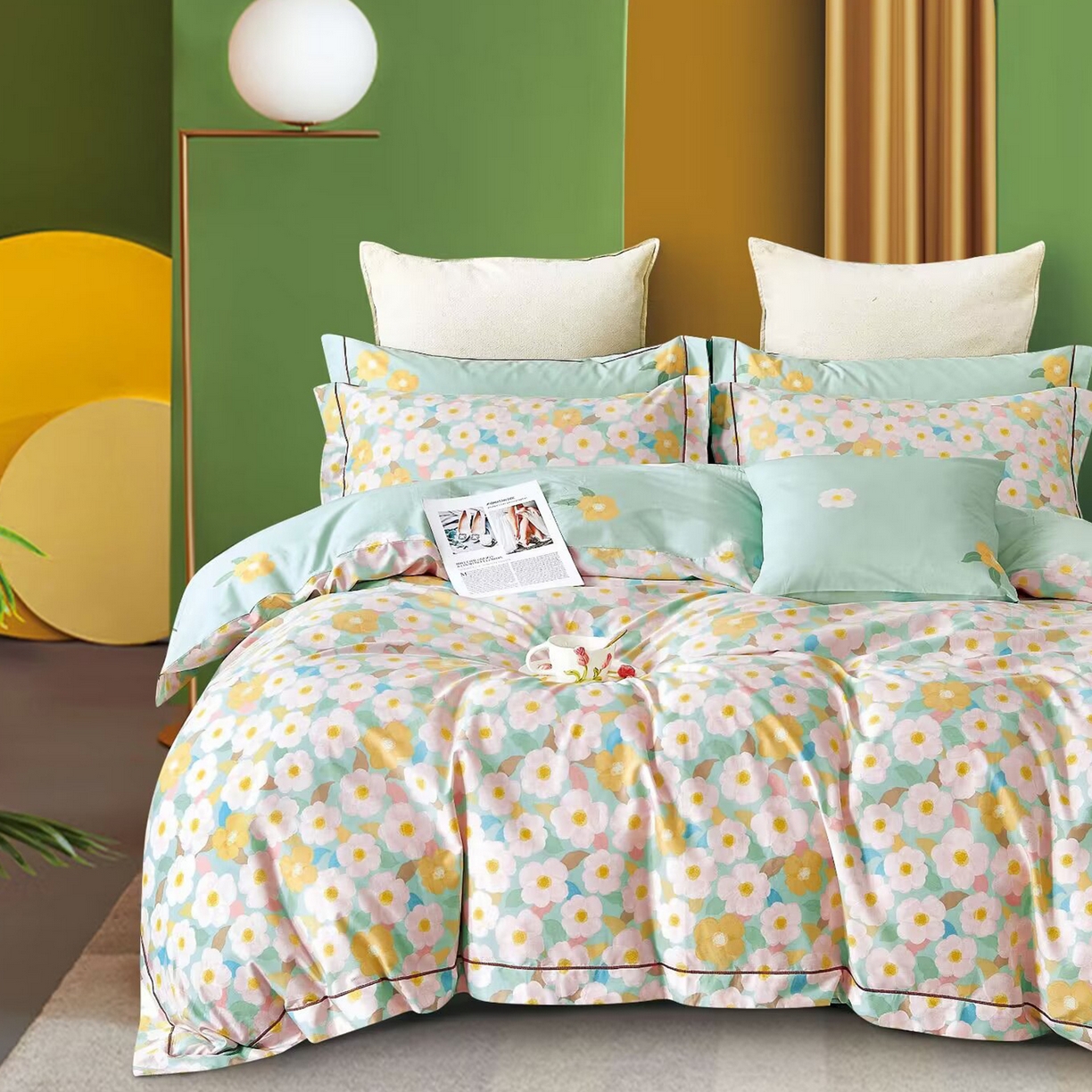 91家纺网 家纺一手货源 找家纺 （总）未来家居 JAMES KELLY （铂金凯丽）2025新款40支舒适透气全棉铂金棉长绒棉四件套